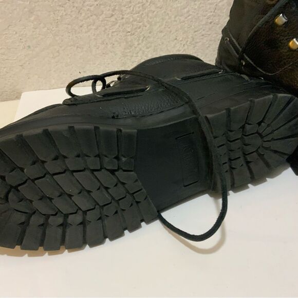 Justin Boots Men’s Size 9.5 M Black Leather Chukka Ankle Work Casual Style 985 - Picture 7 of 15